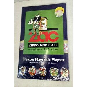 ZIPPO & CASE (ZAC) Deluxe Magnetic PLAYSET 1997 Zippo Lighter Visitors Center